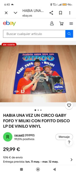 Disco Vinilo Había una vez un Circo 1973