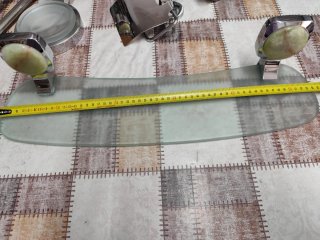 Conjunto 9 Accesorios Baño Metal Cromado , mármol.