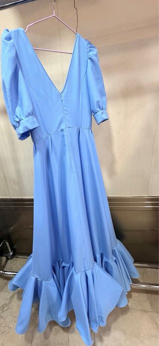Traje de flamenca azul