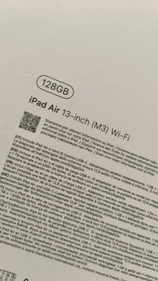 Caja iPad Air M3 2025