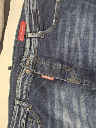 Pantaloni DSQUARED2 Uomo Blu Denim