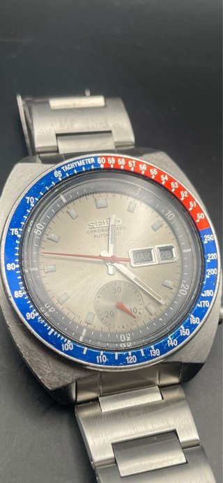 Seiko Pogue Silver 6139 Cronógrafo Automático