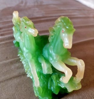 Scultura Cavalli Feng Shui resina