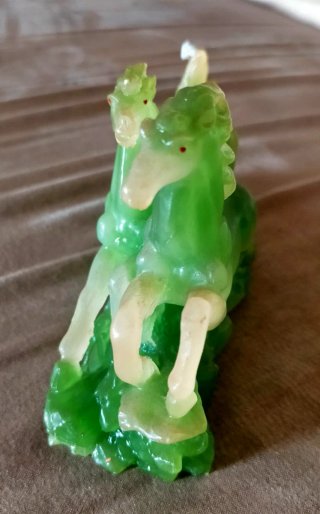 Scultura Cavalli Feng Shui resina