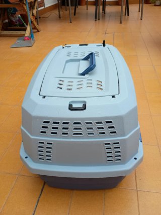 Transportín Perro/Gato Azul y Gris