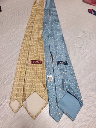 Corbata Hermes Azul Multicolor Cebra