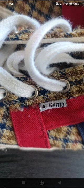 El Ganso Zapatillas Beige y Rojas