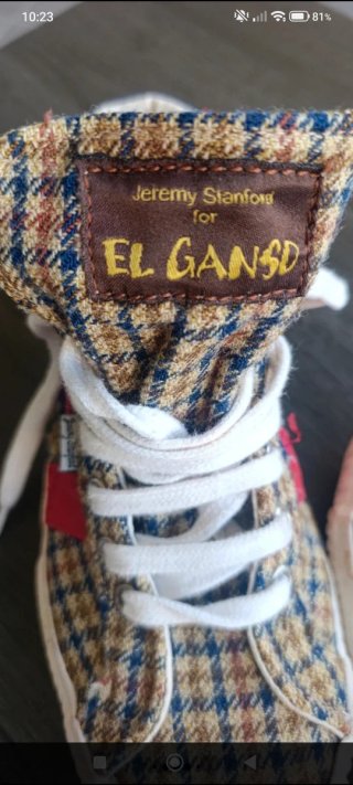 El Ganso Zapatillas Beige y Rojas