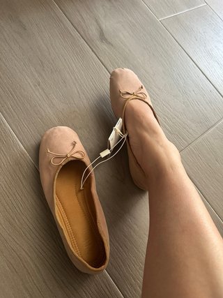 Bailarinas Zara Beige Talla 34