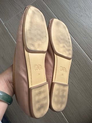 Bailarinas Zara Beige Talla 34