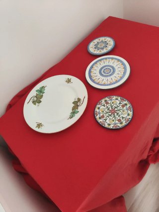 4 Piatti Decorativi Piccoli