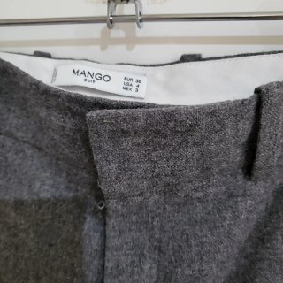 Pantalón Mango Pierna Ancha Talla S