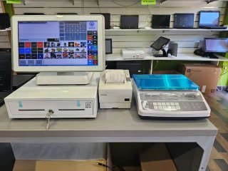Moderno Pack TPV blanco, muy bonito, con Windows