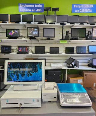 Moderno Pack TPV blanco, muy bonito, con Windows