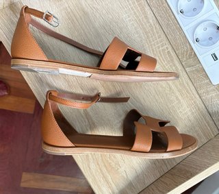 Sandali Hermès Marrone Donna