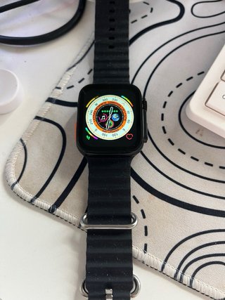 Smart Watch Serie 8 Negro Naranja