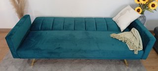 Sofá Cama Bogota, Terciopelo, Cómodo, ¡REBAJADO!
