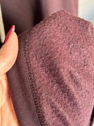 Vestido tipo sudadera H&M burdeos talla M