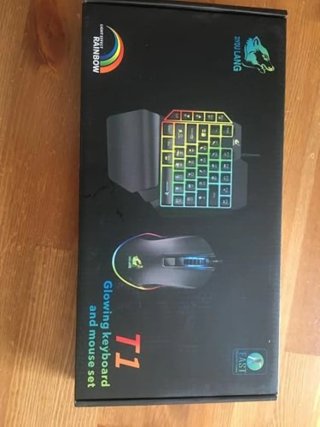 Pack Teclado y Ratón Gaming Negro
