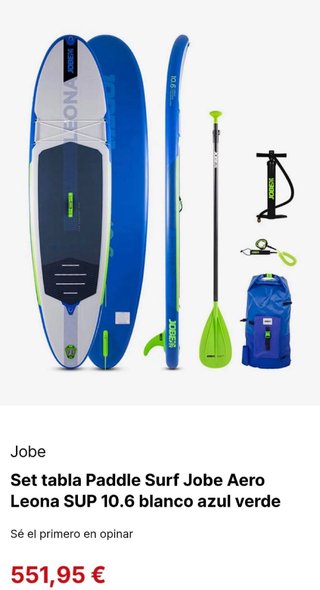Tabla de Paddle Surf Jobe
