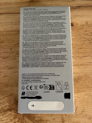 Google Pixel 10a 256GB Gris “precintado” NUEVO