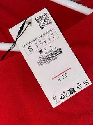 Vestido Zara Rojo Ruched