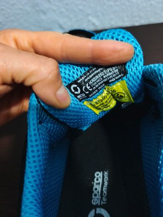Zapatos Sparco Negros y Azules