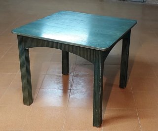 Tavolo in legno teak design verde