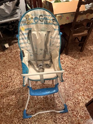 Trona de bebé azul