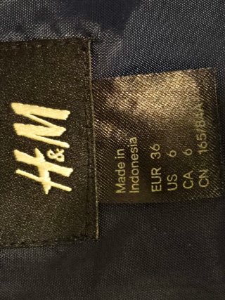 Abito H&M fantasia pavone scollato