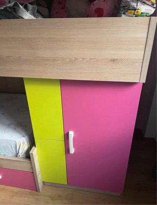 Cama tren juvenil con cajones