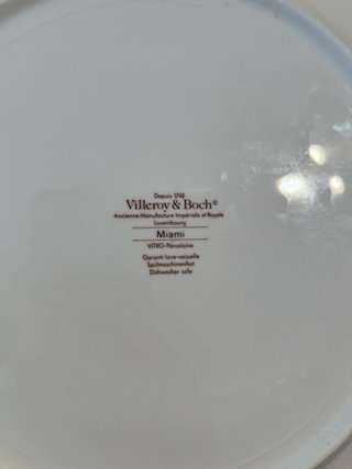 Vajilla Villeroy & Boch Miami Porcelana
