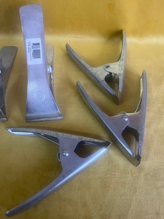 Lote 5 Pinzas Metálicas Sujeción