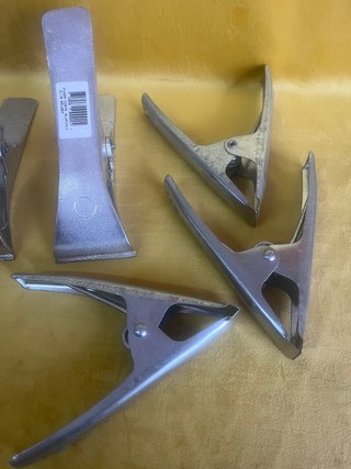 Lote 5 Pinzas Metálicas Sujeción