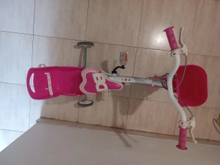 Bicicleta infantil unicornio rosa
