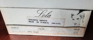 Sandalias Raquel Bonini ante rojas T.39