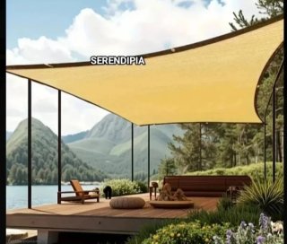 TOLDO VELA DE SOMBREO RECTANGULAR 3X4 BEIGE.