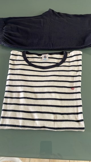 Pigiama ragazzo righe blu e bianche