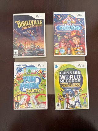 Lote 4 Juegos Wii: Thrillville, Circo, Fun Park, G