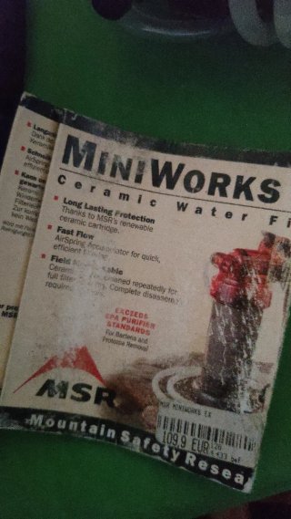 Filtro Agua MSR MiniWorks EX Cerámico