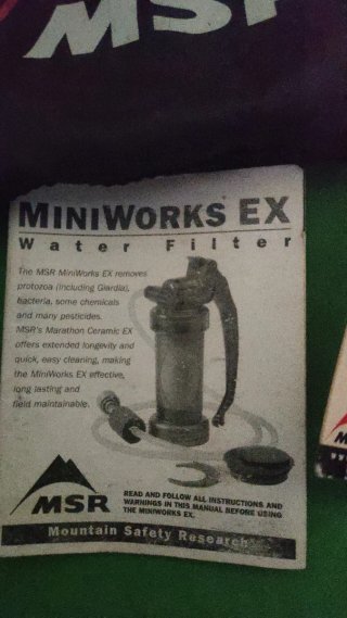 Filtro Agua MSR MiniWorks EX Cerámico