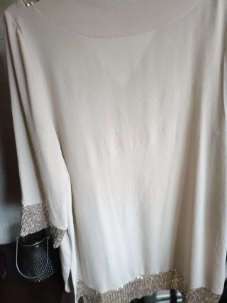 Blusón AnVito Beige con Lentejuelas 42-46
