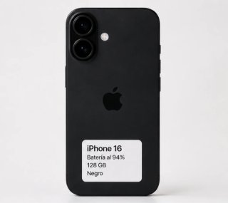 iPhone 16 128 GB Negro Como Nuevo