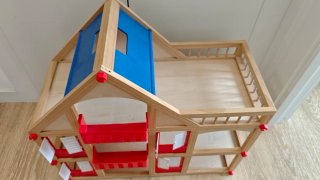 Casita de muñecas madera Lidl Completa con muebles