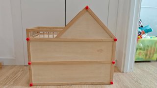 Casita de muñecas madera Lidl Completa con muebles