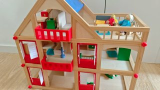 Casita de muñecas madera Lidl Completa con muebles