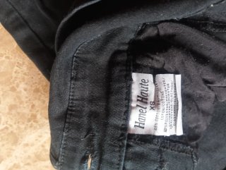 Peto Vaquero Negro Talla XS