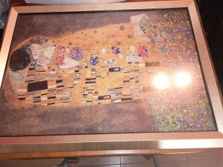 Puzzle El Beso Klimt Marco Dorado