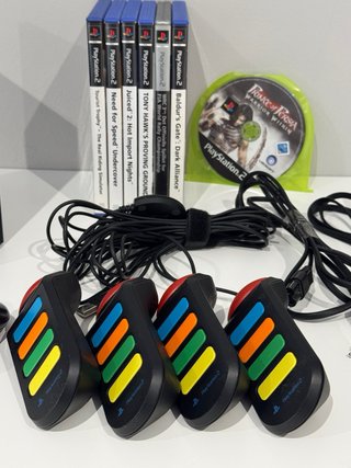 Lote PS2 + juegos + mandos