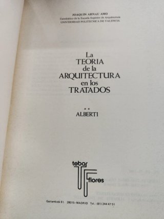Teoría Arquitectura en Tratados: Vitrubio, Alberti